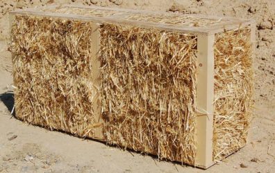 Блоки из соломы для строительства дома