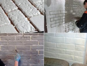 Имитация кирпичной кладки для стен – как сделать своими силами?