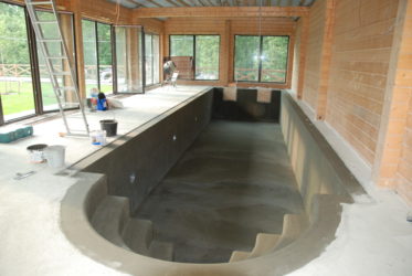 Строительство бассейна в доме